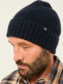 Clearance Fat Face marine - Bonnet effet gaufré FatFace