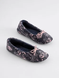 Hot Laura Ashley marine - Chaussons de ballet