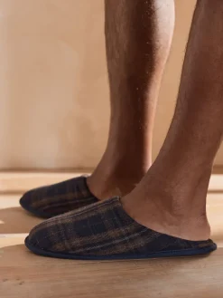 Clearance Next marine - Chaussons mules à carreaux