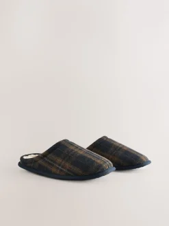 Clearance Next marine - Chaussons mules à carreaux