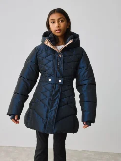 Baker by Ted Baker marine - Manteau Ceinturé , mi-lourd, matelassé et Résistant à la douche| Vêtements Pour L'École|Manteaux Et Vestes