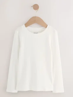 Hot Next - Lot de 3 Hauts à manches longues côtelés (3-16ans) Marine/White Stripe