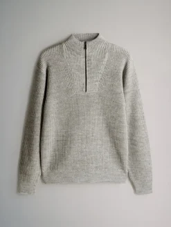 Clearance The Set Marl gris - lot de 2 Pulls à encolure zippée