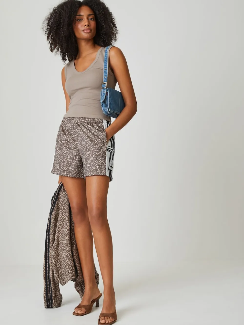 adidas originals Marron - Aop Adi-Break Shorts|Femme Shorts