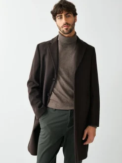 Best Next Marron - Ajustement régulier - Manteau Epsom en laine