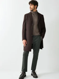 Best Next Marron - Ajustement régulier - Manteau Epsom en laine