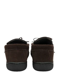 Dunlop Marron - Chaussons en daim à lacets|Homme Chaussons