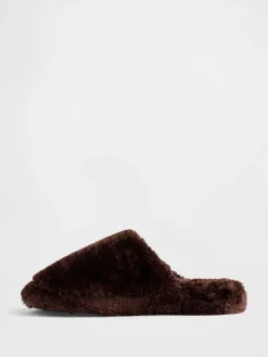Clearance Gap Marron - Chaussons en fausse fourrure