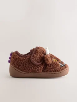 Best Next Marron - Chaussons Gruffalo à semelle coupée