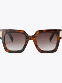 Carvela Marron - Lunettes de soleil à semelle évasée épaisse|Femme Lunettes De Soleil