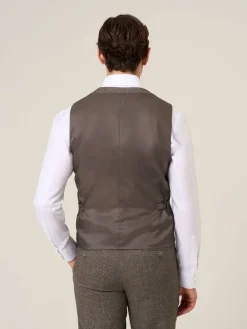 Discount Skopes - Jude Tweed Coupe sur mesure Suit Gilet Marron