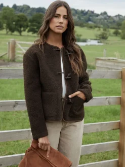 Hot Threadbare Marron - Borg Veste en laine polaire