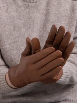 Hot Totes Marron - 3 Gants d’hiver Point Smartouch en cuir