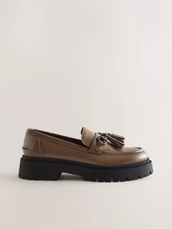 Best Next Marron café - Mocassins à glands à plateforme épaisse Forever Comfort