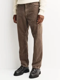 Best Next Marron champignon - Pantalons extensible à 5 poches en velours côtelé