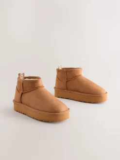 Discount Next Marron fauve - Bottes de cheville Slipper