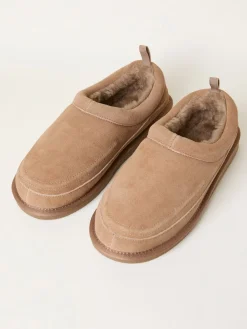 Clearance Fat Face Marron mink - Chaussons FatFace en daim