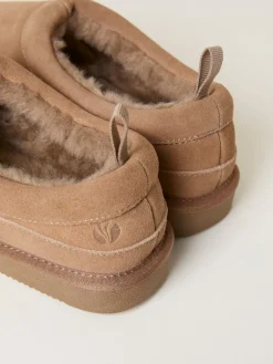 Clearance Fat Face Marron mink - Chaussons FatFace en daim