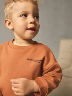 Discount Next Marron rouille - Ensemble sweat-shirt utilitaire et jogging super fin (3mths-7yrs)