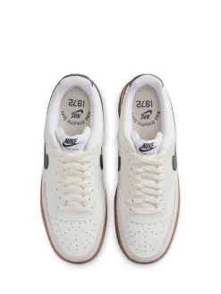 Best Nike - Baskets basses Court Vision Marron/blanc