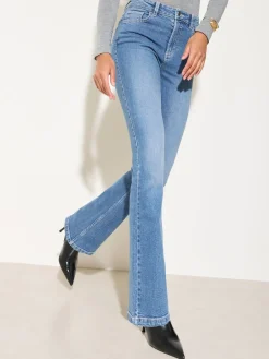 Best Friends Like These Mi-lavage - Jean bootcut en Denim