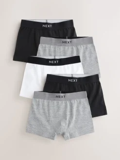 Best Next - Lot de 5 boxers (1.5-16ans) monochrome