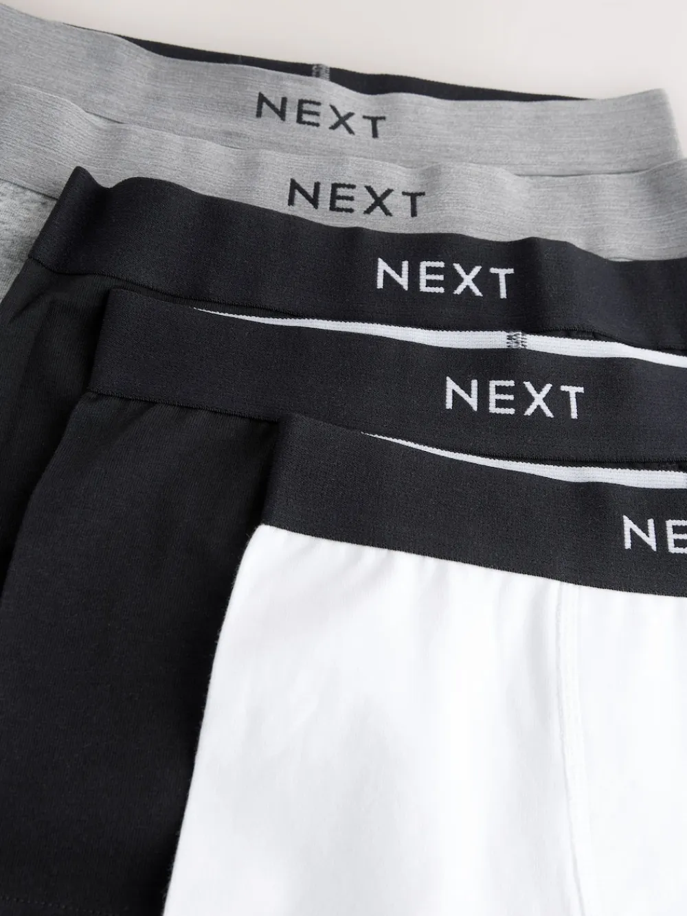 Best Next - Lot de 5 boxers (1.5-16ans) monochrome