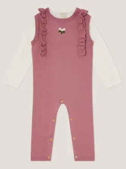 Clearance Monsoon ensemble bébé haut et salopette en maille