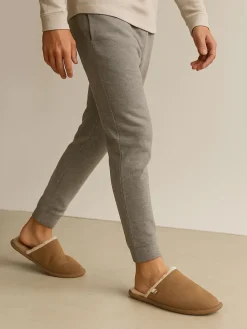 Totes Mules Isotoner en daim pour homme avec déperlant|Homme Chaussons