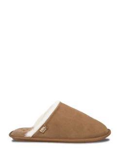 Totes Mules Isotoner en daim pour homme avec déperlant|Homme Chaussons