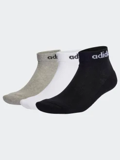 adidas Multicolore - Linear Chaussettes rembourré à la cheville 3 Lot
