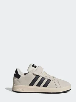 Sale adidas - Baskets Grand Court 00s en daim à lacets élastiques pour enfant neutre