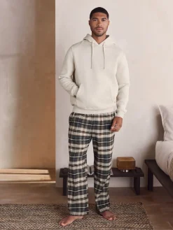 Next neutre - Ensemble sweat à capuche à manches longues à carreaux|Homme Vêtements Détente|Pyjamas