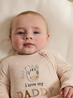 Outlet Next Neutre J’aime mon papa - Dors-bien bébé zippé bidirectionnel (0-18mois)