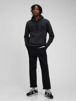 New Gap - À enfiler - Sweat à capuche doublé en polaire avec logo Noir