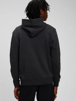 New Gap - À enfiler - Sweat à capuche doublé en polaire avec logo Noir