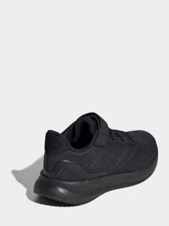 Sale adidas - Baskets de course Runfalcon 5 à lacets élastiques pour enfant Noir