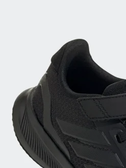 Sale adidas - Baskets de course Runfalcon 5 à lacets élastiques pour enfant Noir