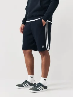 Clearance adidas originals Noir - Adicolor 3- Shorts Rayure