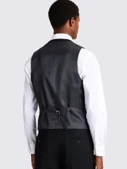 Best MOSS Noir - Ajusté - Gilet de costume extensible