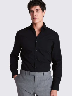 Hot MOSS Noir - Ajusté - Chemise extensible