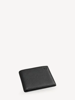 Aspinal of London Noir - Billfold Wallet 8CC Pebble avec cuir intérieur lisse|Homme Portefeuilles