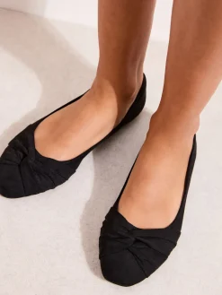 Best Friends Like These Noir - Ballerines plates Twist Detail à bout rond