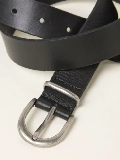 Fat Face Noir - Ceinture FatFace en cuir uni