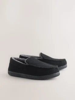 Discount Next Noir - Chaussons texturés à dos fermé
