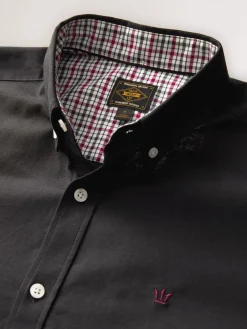 Sale Next - Chemise Oxford stretch à manches longues Noir