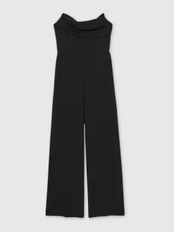 Clearance Reiss Noir - Combinaison ample structurée sans bretelles Ayla