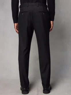 Best Next Noir - Coupe classique Pantalons élégants With Wool