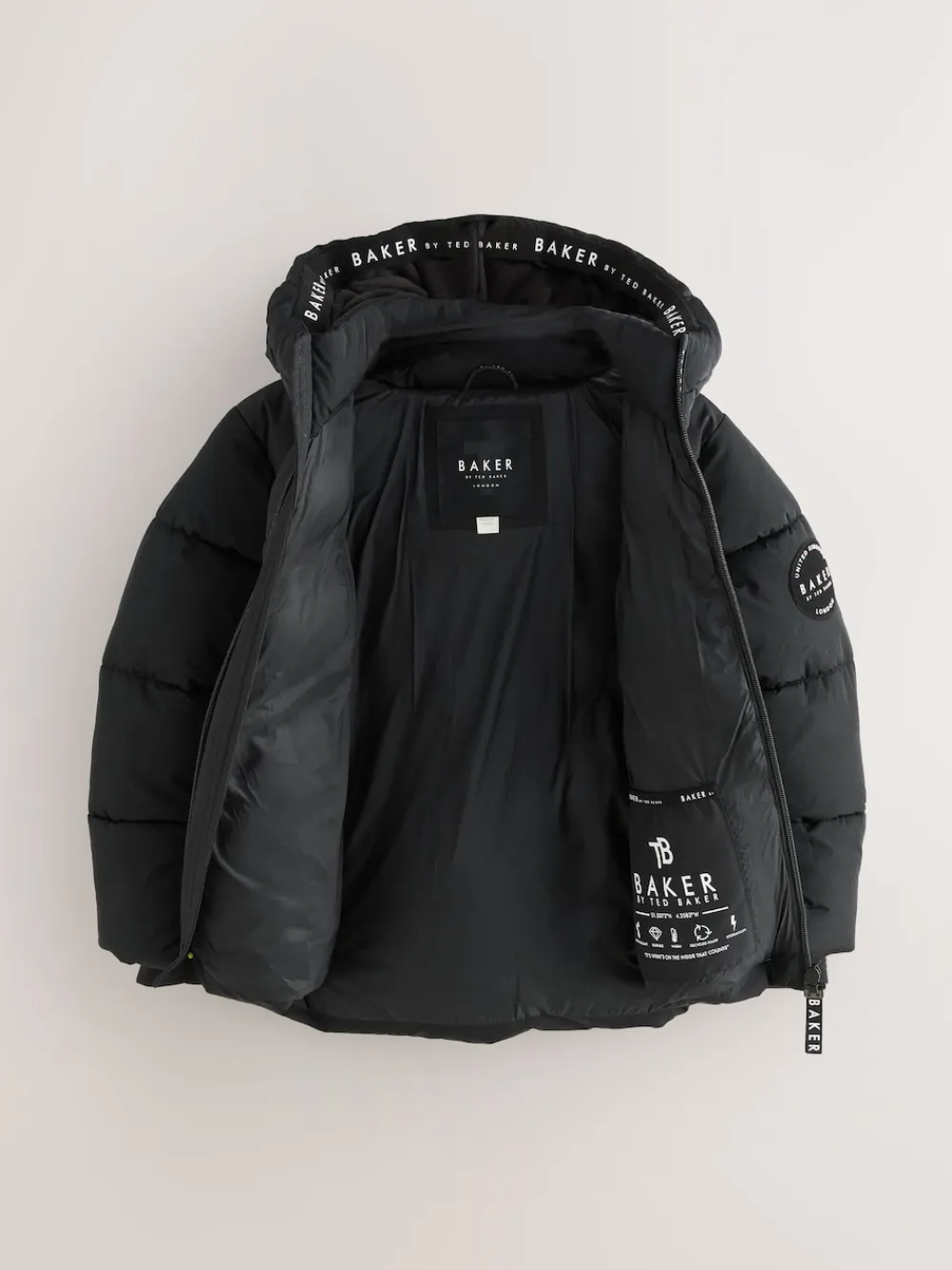 New Baker by Ted Baker Noir - Doudoune Résistant à la douche