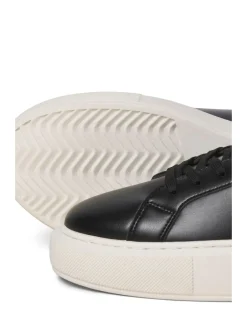 JACK & JONES Noir - baskets en PU à semelle épaisse|Homme Baskets
